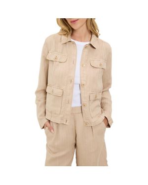Michael Stars Nash Linen Blend Jacket - Natural