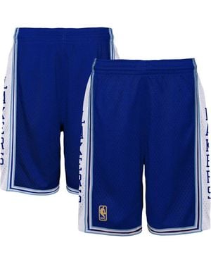 Mitchell & Ness Youth Los Angeles Lakers Hardwood Classics Swingman Shorts - Blue