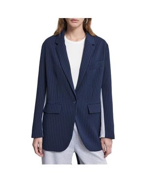 Ottod'Ame Jacket Made With A Two-Fabric - Blue