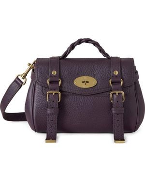 Mulberry Mini Alexa Leather Satchel - Purple