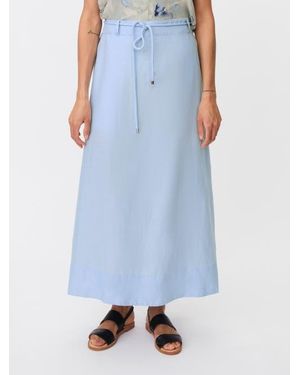 Masai Masolenith Linen Maxi Skirt - Blue