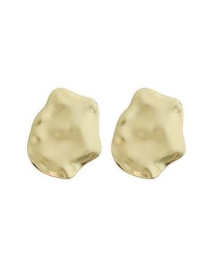 Panacea Hammered Organic Earrings - Natural