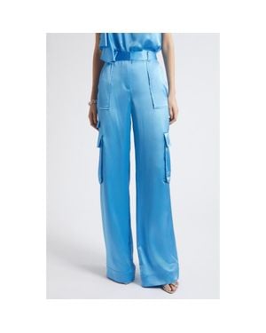 Ramy Brook Hannah Wide Leg Cargo Pants - Blue