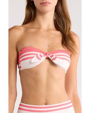 lemlem Ava Bandeau Bikini Top - Pink