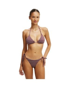 Cotton On String Triangle Bikini Top - Brown