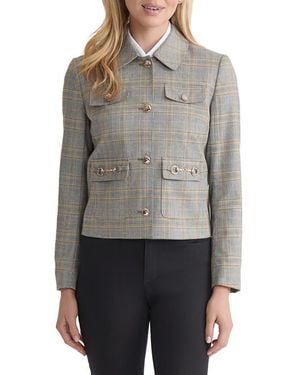 Jones New York Patch Pocket Jacket - Gray