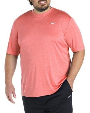 Reebok Big & Tall Id Train Melange Performance Tee - Pink
