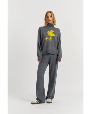 Chinti & Parker Wool-Cashmere Woodstock Roll Neck Sweater - Blue