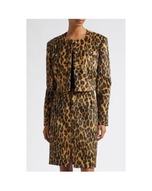 Toccin Aivana Faux Fur Button Jacket - Multicolor