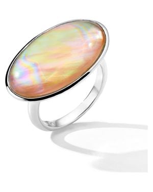 Ippolita Ondine Sculptured Large Oval Ring - White