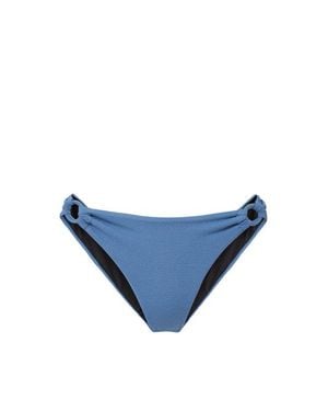 Change of Scenery Camilla Ring Trim Lowrise Hipster Bikini Bottom - Blue