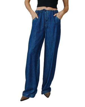 Bella Dahl Drawstring Waist Jeans - Blue
