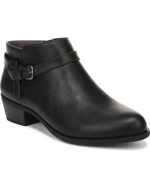 LifeStride Ada Faux Leather Ankle Bootie - Black