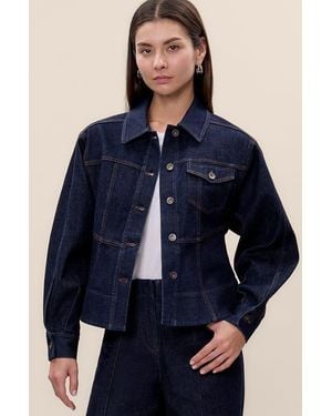Rebecca Taylor Carmen Denim Jacket - Blue
