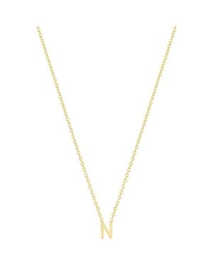 SET & STONES Cheyenne Initial Necklace - Metallic