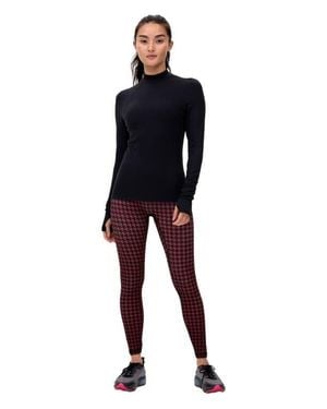 Rebody Active Hybrid Fleece Leggings High Waist 25 - Red