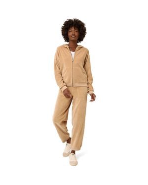 Pact Organic Cotton Pure Velour Relaxed Sweatpant - Natural