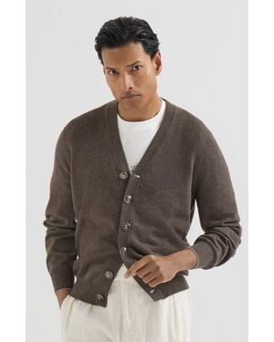 Brunello Cucinelli Cashmere Cardigan - Gray