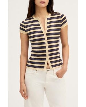 Madewell Short Sleeve Cardigan - Black