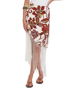 Petal & Pup Shelby Print Fringe Skirt - Multicolor