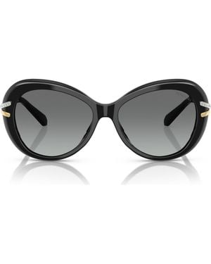 Swarovski 56Mm Butterfly Sunglasses - Gray