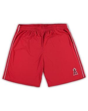 Profile Los Angeles Angels Big & Tall Mesh Shorts - Red