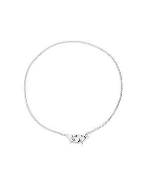 Uno De 50 Sterling-Plated Necklace With Interlocking Carabiner Detail - Metallic