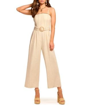 Ramy Brook Nadia Belted Jumpsuit - Natural