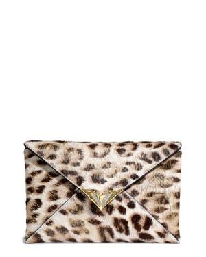 Alexis Envelope Clutch Bag - Gray