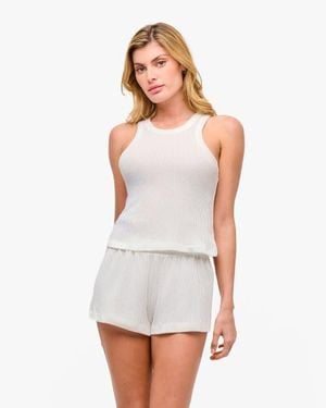 Cosabella Armonia Sleeveless Crop Pj Top - White