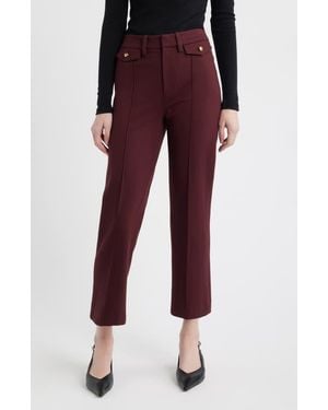 FRAME The Reboot Crop Pants - Red