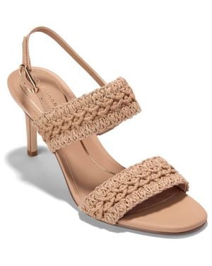 Cole Haan Harlan Woven Double Band Slingback Sandal - Brown