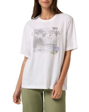 Travis Mathew California Boyfriend Graphic T-Shirt - White