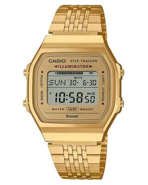 G-Shock Vintage Goldtone Digital Bracelet Bluetooth Watch, 41.4Mm X 37.9.5Mm - Metallic