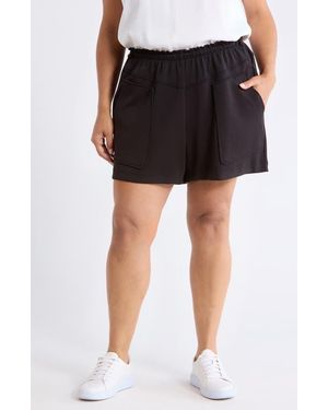 Wit & Wisdom Skyrise Shorts With V-Yoke - Black