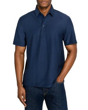 Brooklyn Brigade Solid Mapleton Luxe Cross Dyed Polo - Blue