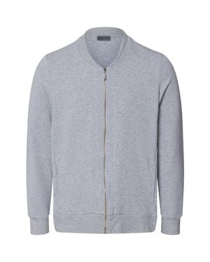 Hanro Natural Living Organic Cotton Zip-Up Jacket - Gray