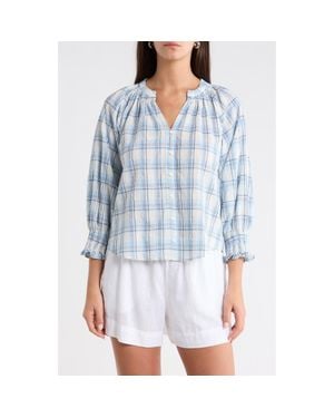 Sugarlips Marza Plaid Top - Blue