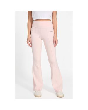 Guess Margot High Waist Flare Leggings - Pink