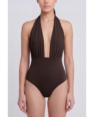 NUAJE NUAJE Rosalie Ruched One-Piece Swimsuit - Black