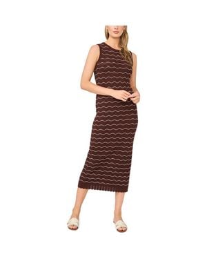 Ted Baker Sophie Scallop Sleeveless Midi Sweater Dress - Red
