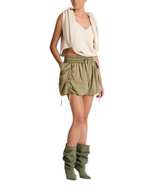 Balmain Cotton Twill Shorts - Green