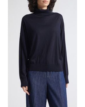 Marella Lyocell Turtleneck Sweater - Blue