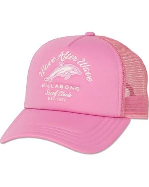 Billabong Embroidered Trucker Hat - Pink