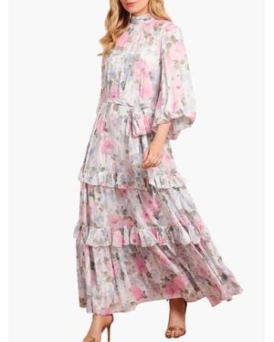 Needle & Thread Camille's Garden Louisa Ankle Gown - Pink