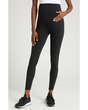 Marion Maternity Stretch Leggings With Bump-Friendly Phone Pocket - Black