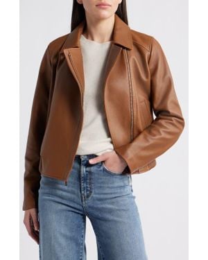 michael kors leather bomber