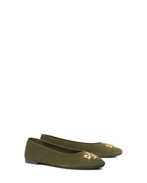 Tory Burch Charlie Cap Toe Ballet Flat - Green