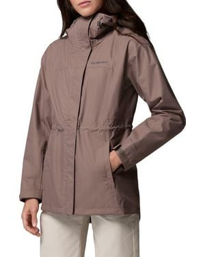 Columbia Hikebound Ii Long Waterproof Jacket - Brown