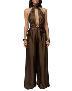 JLUXLABEL Accent Jumpsuit - Brown